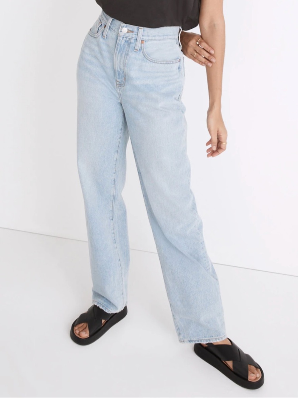 Madewell Baggy Straight in Bateau Wash